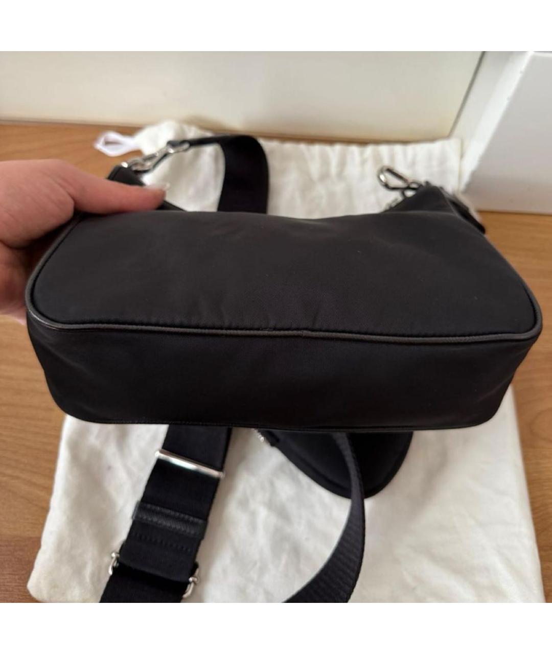 PRADA Черная сумка через плечо, фото 5