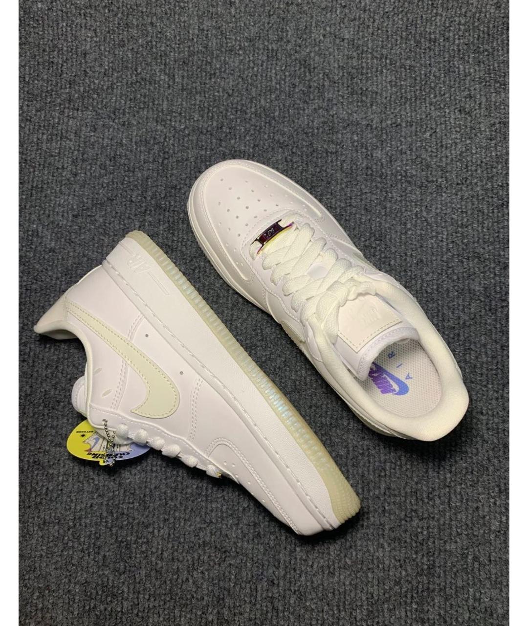 NIKE Белые кожаные кроссовки, фото 2