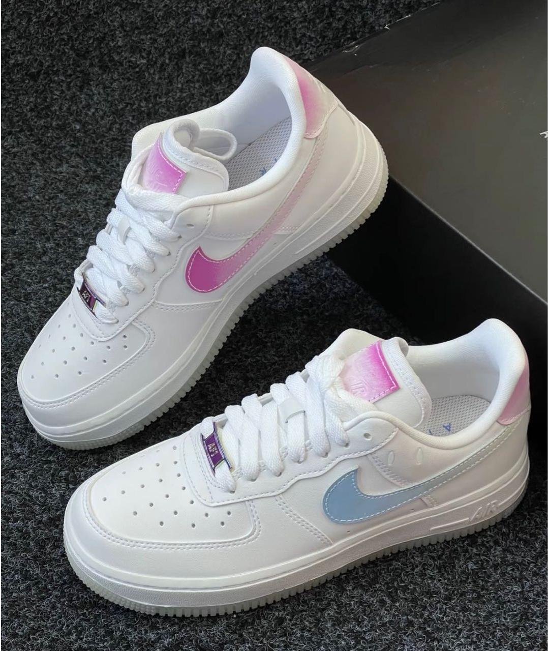 NIKE Белые кожаные кроссовки, фото 3