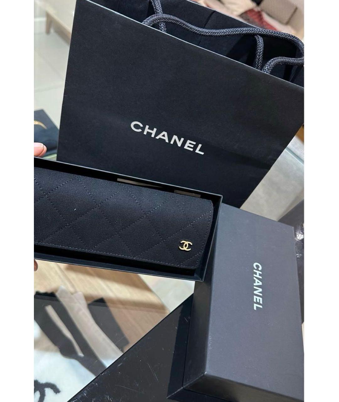 CHANEL Золотые металлические солнцезащитные очки, фото 4