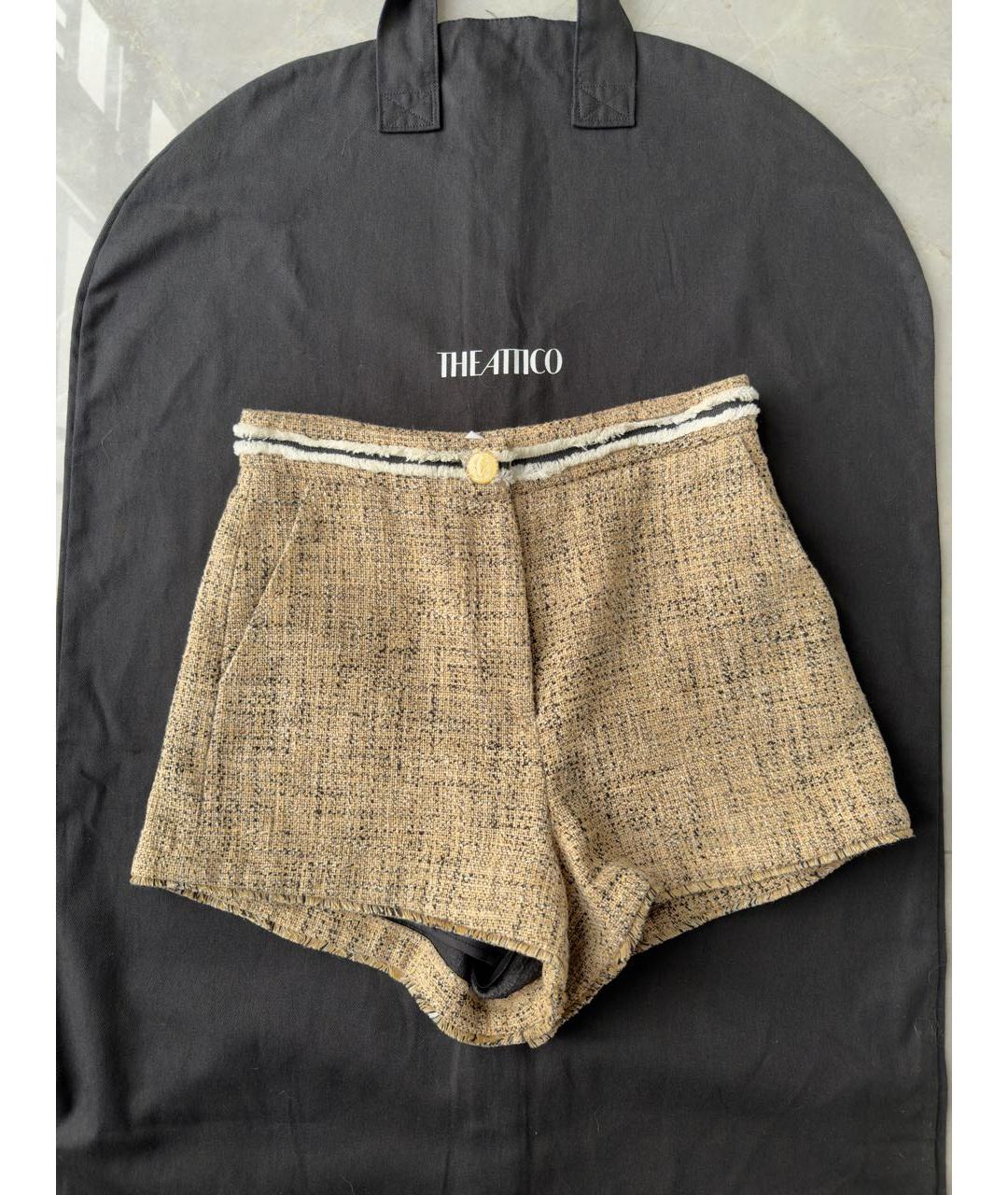 SANDRO Бежевый твидовый костюм с юбками, фото 7