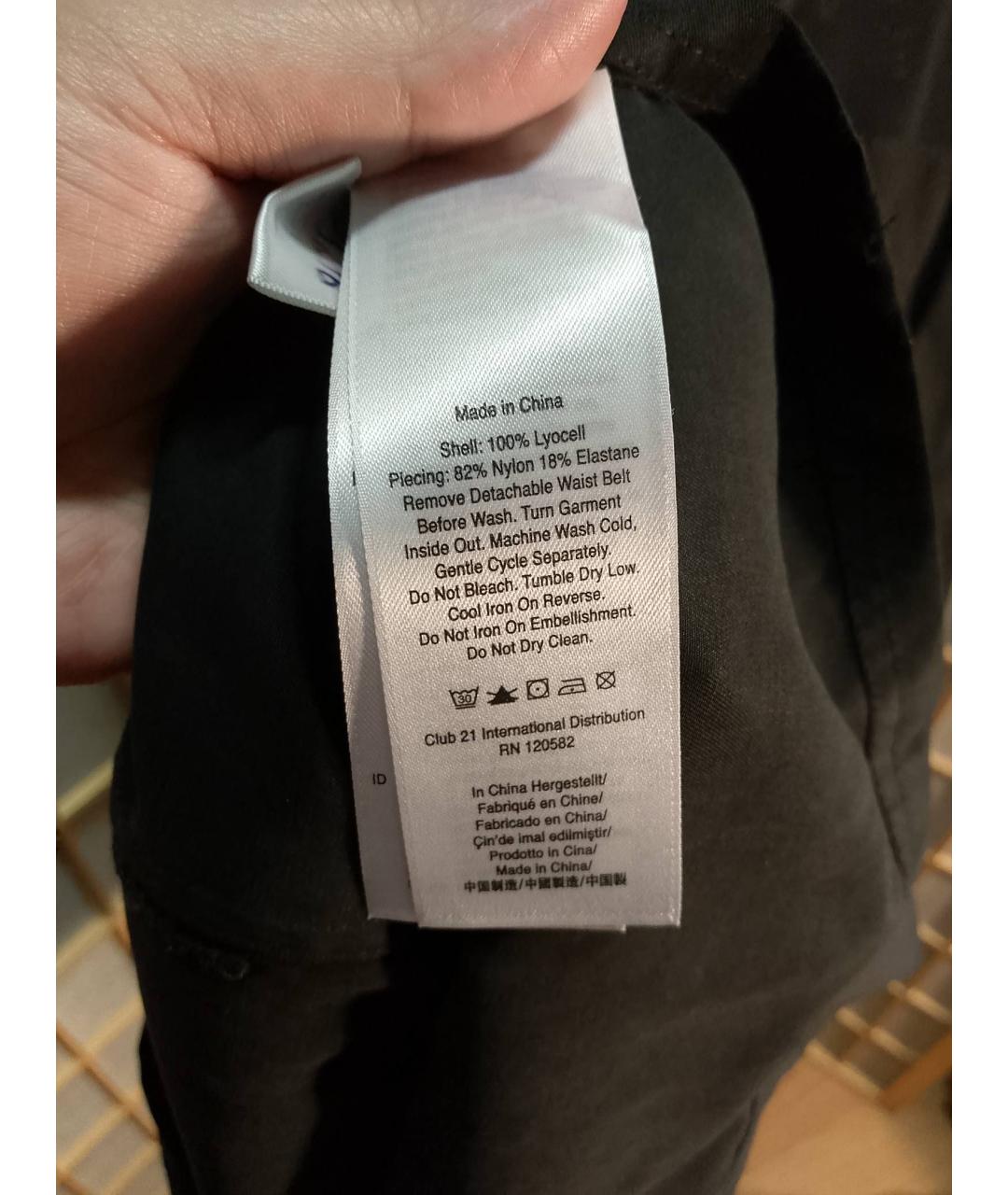 DKNY Черное полиэстеровое платье, фото 5