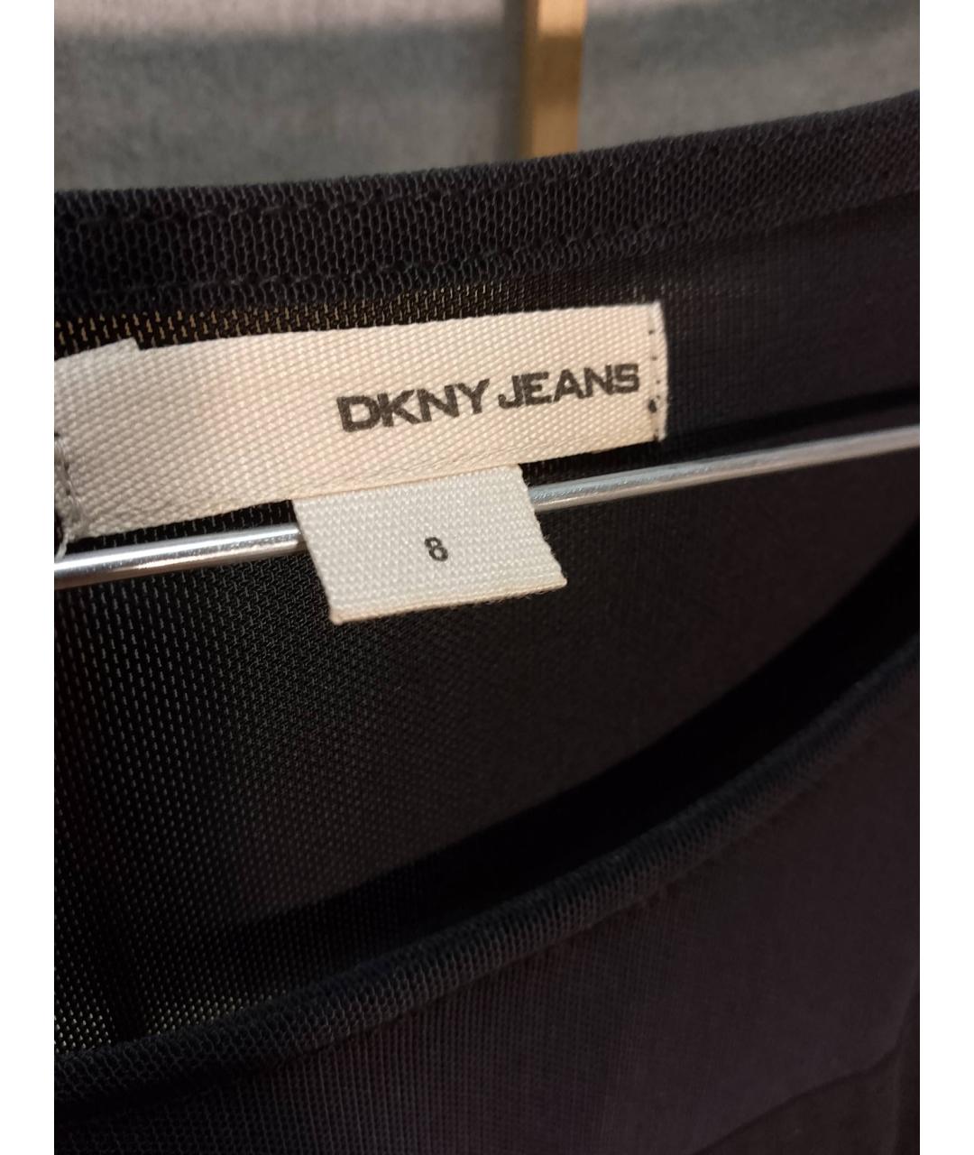 DKNY Черное полиэстеровое платье, фото 3