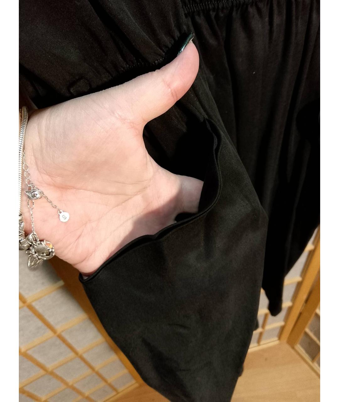 DKNY Черное полиэстеровое платье, фото 4