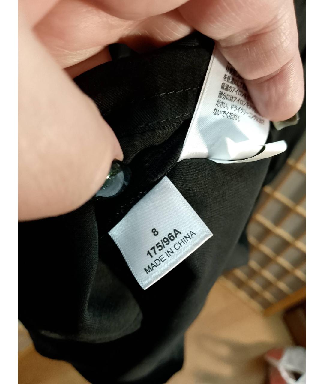 DKNY Черное полиэстеровое платье, фото 7