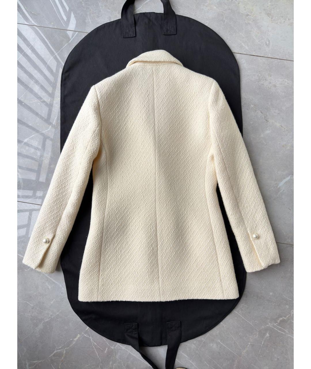 SANDRO Белый твидовый костюм с юбками, фото 6