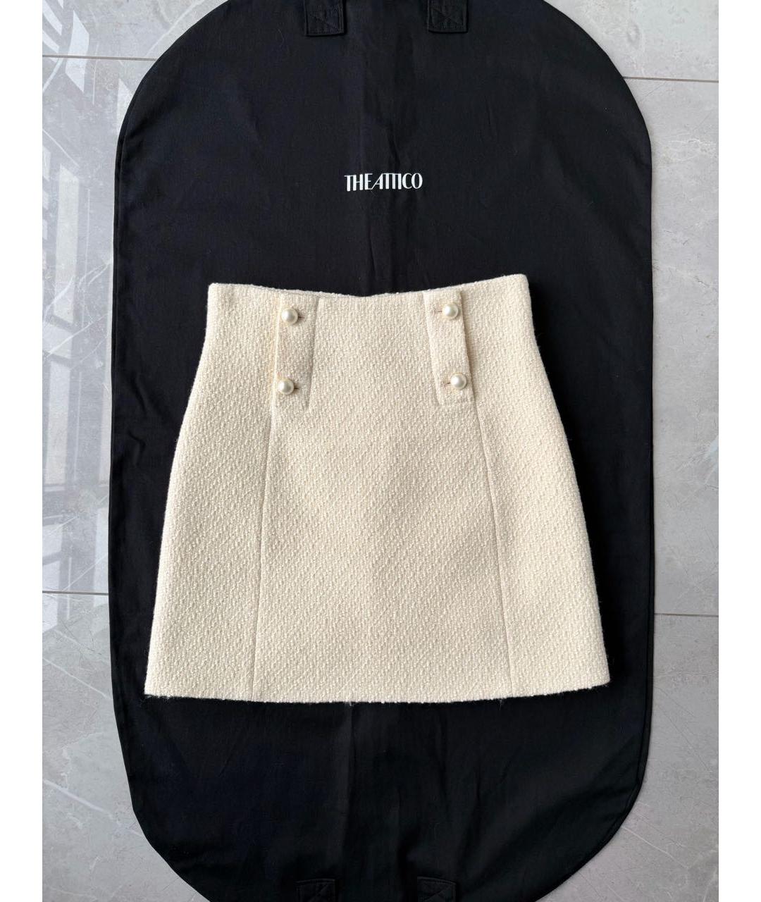 SANDRO Белый твидовый костюм с юбками, фото 7