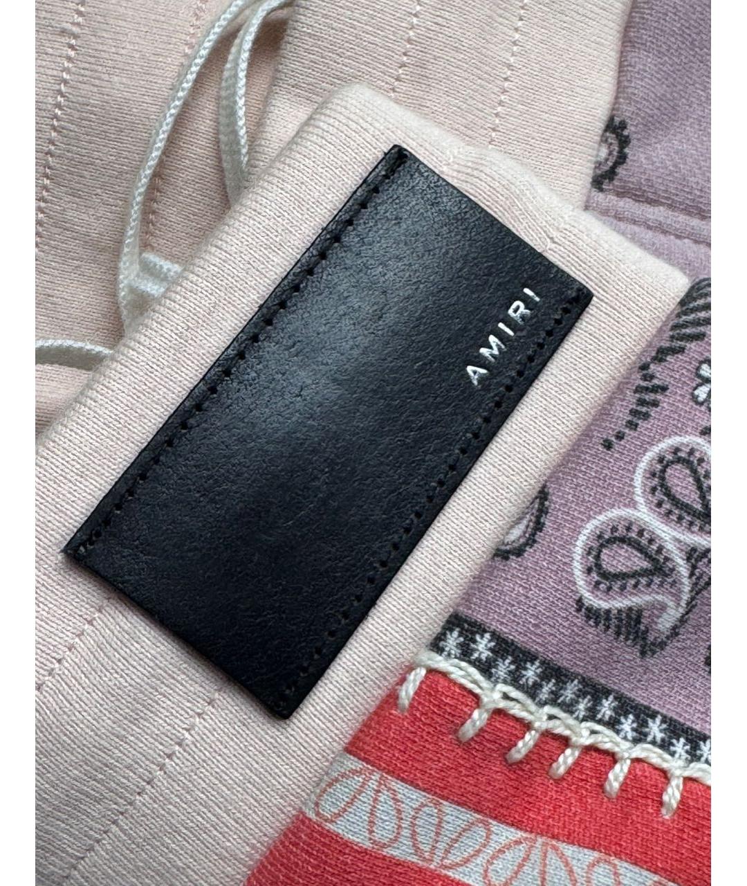 AMIRI Коралловые хлопковые спортивные брюки и шорты, фото 5