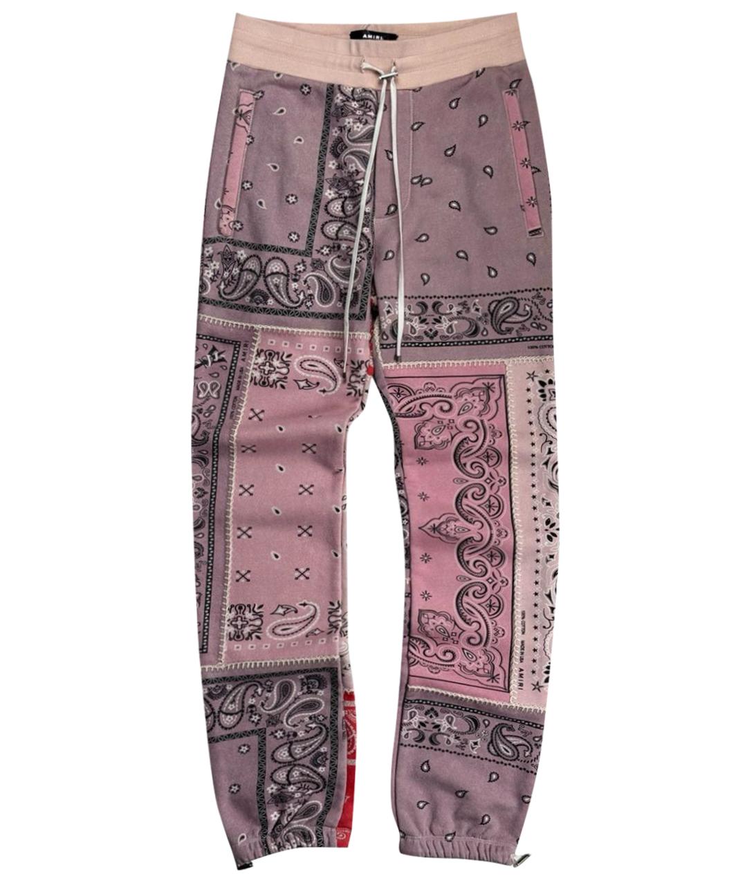 AMIRI Коралловые хлопковые спортивные брюки и шорты, фото 1