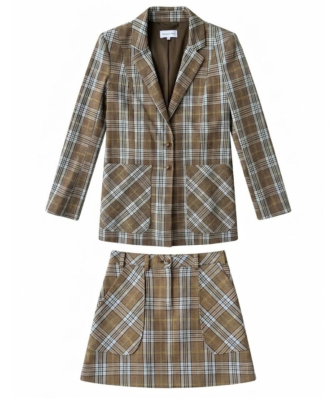 PATRIZIA PEPE Коричневый костюм с юбками, фото 1