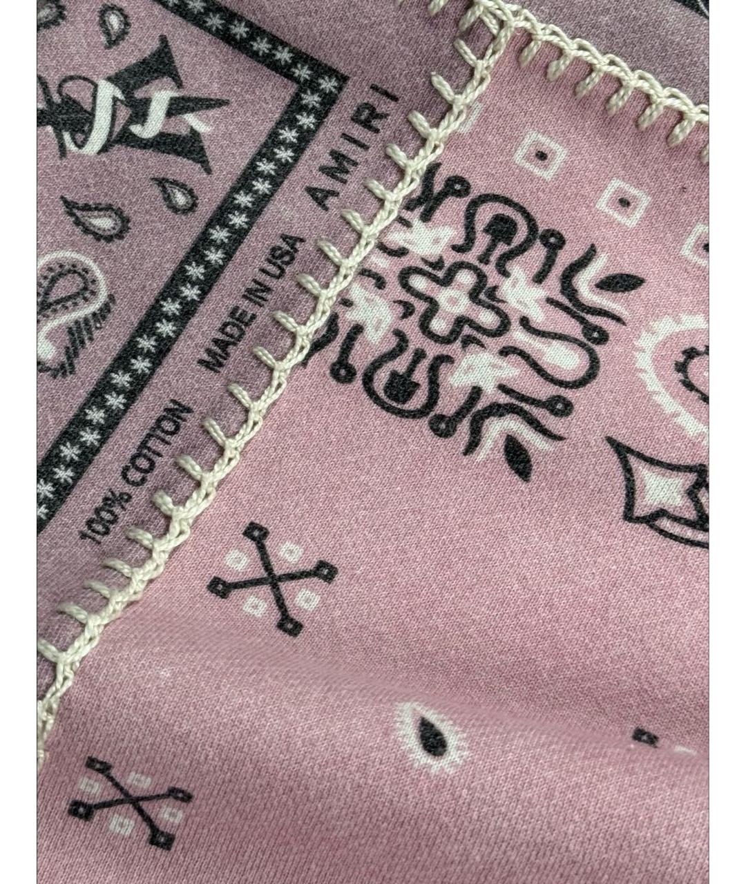 AMIRI Коралловые хлопковые повседневные брюки, фото 4