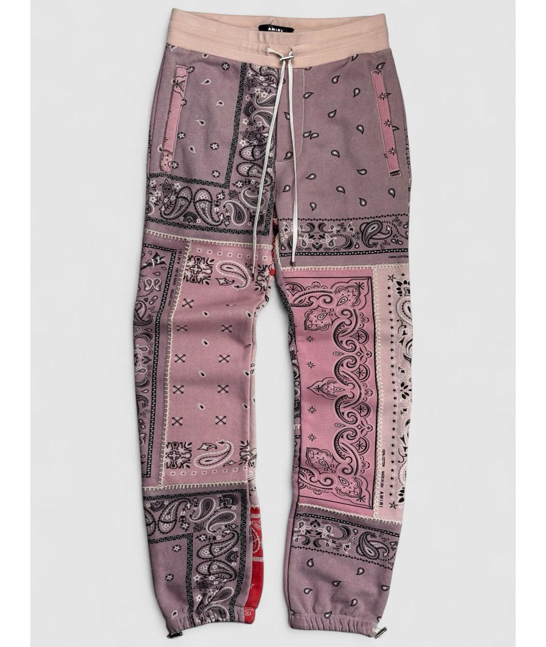 AMIRI Коралловые хлопковые повседневные брюки, фото 6