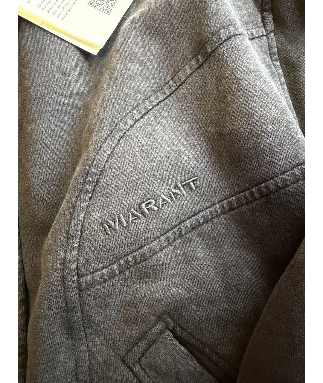 ISABEL MARANT ETOILE Серая хлопковая куртка, фото 3