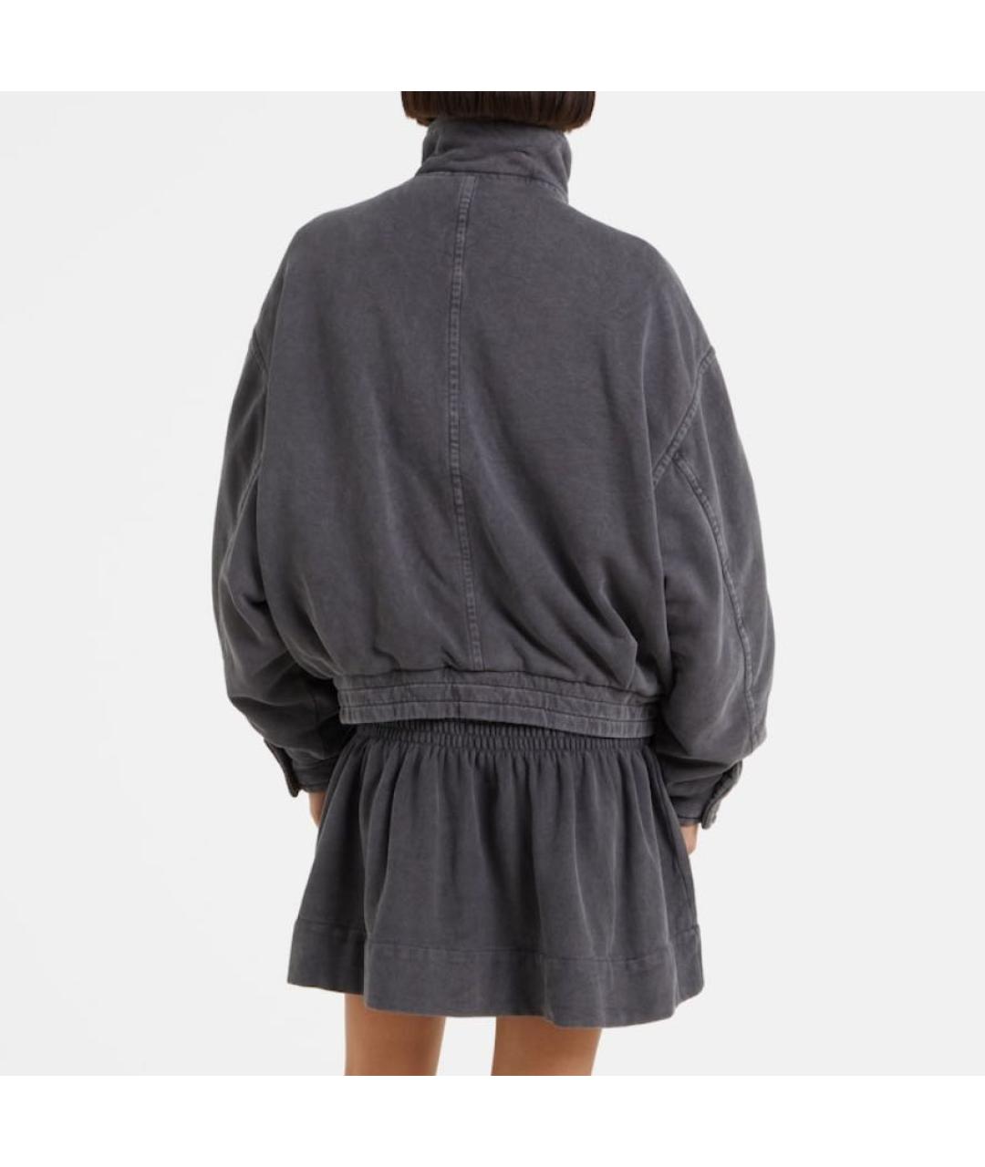 ISABEL MARANT ETOILE Серая хлопковая куртка, фото 2