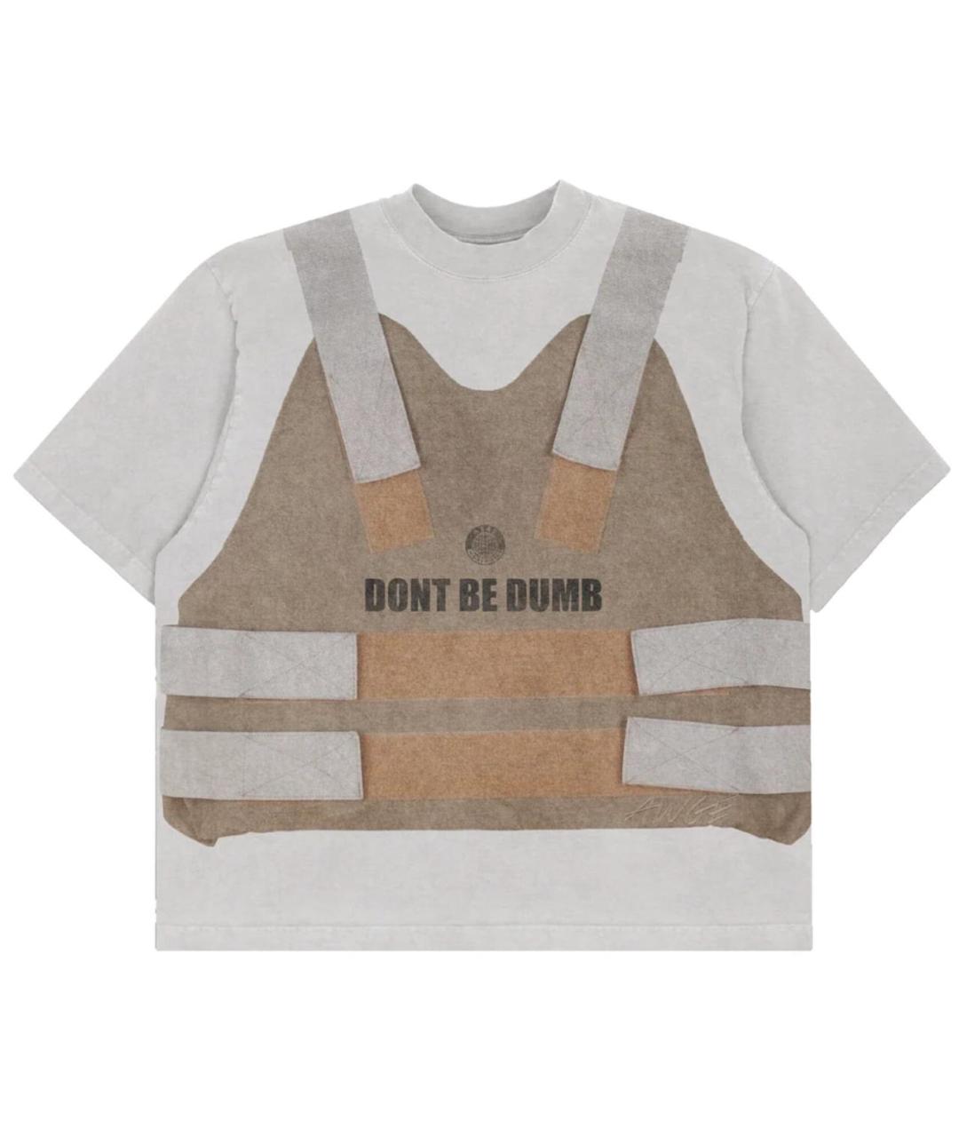 AWGE Серая хлопковая футболка, фото 1