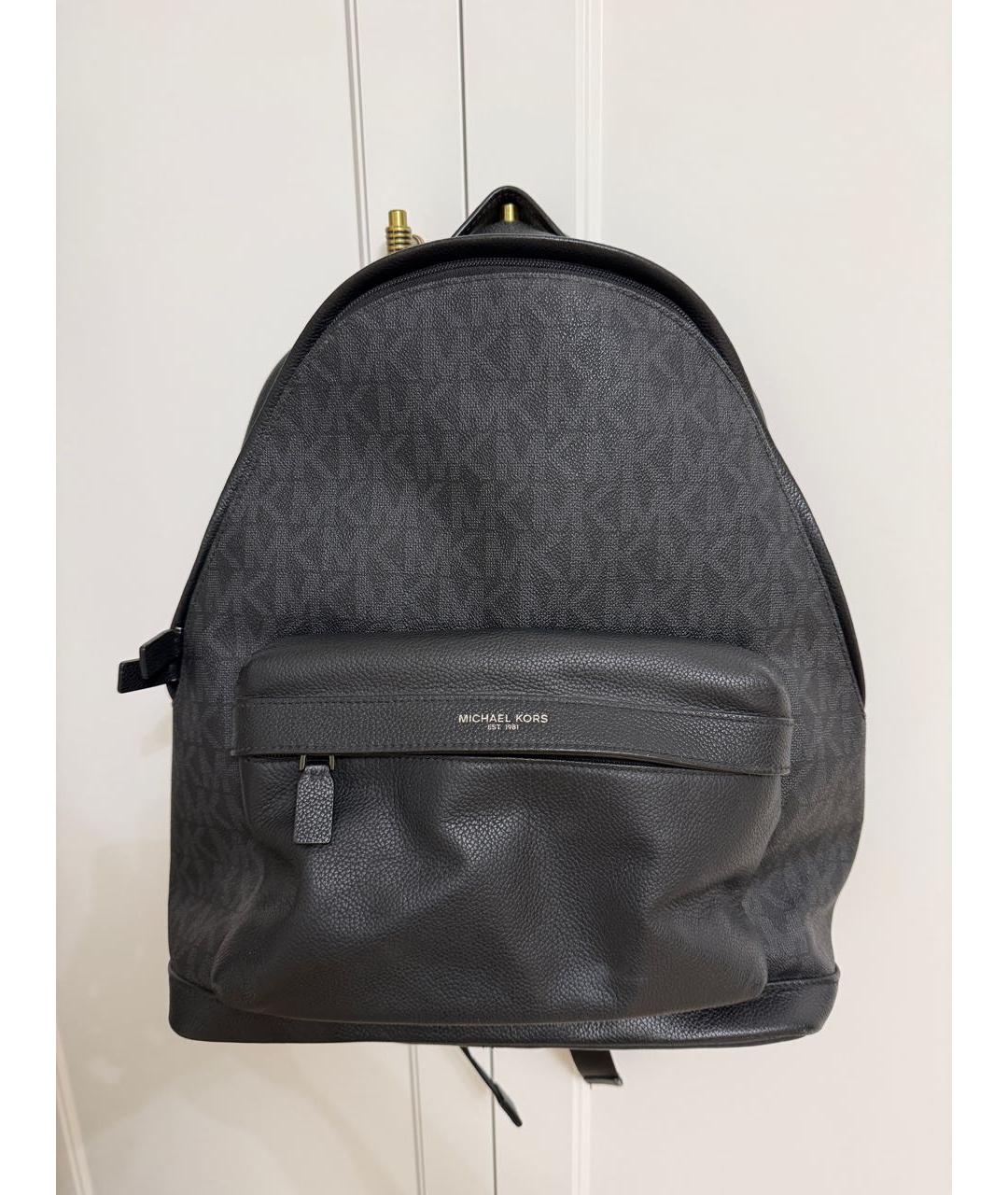 MICHAEL KORS Антрацитовый рюкзак, фото 5