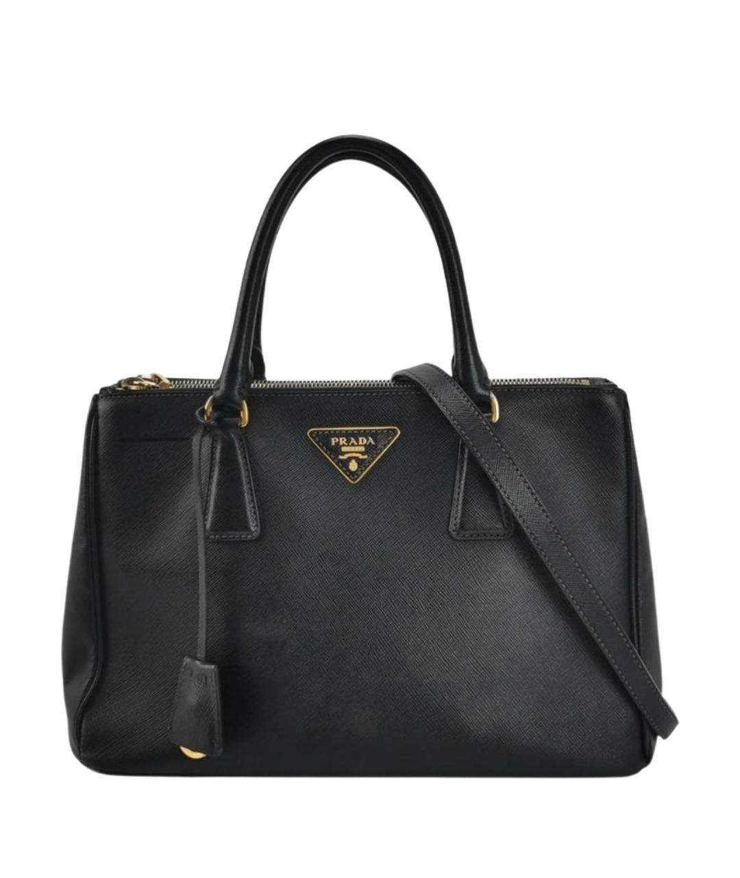 PRADA Черная кожаная сумка через плечо, фото 1