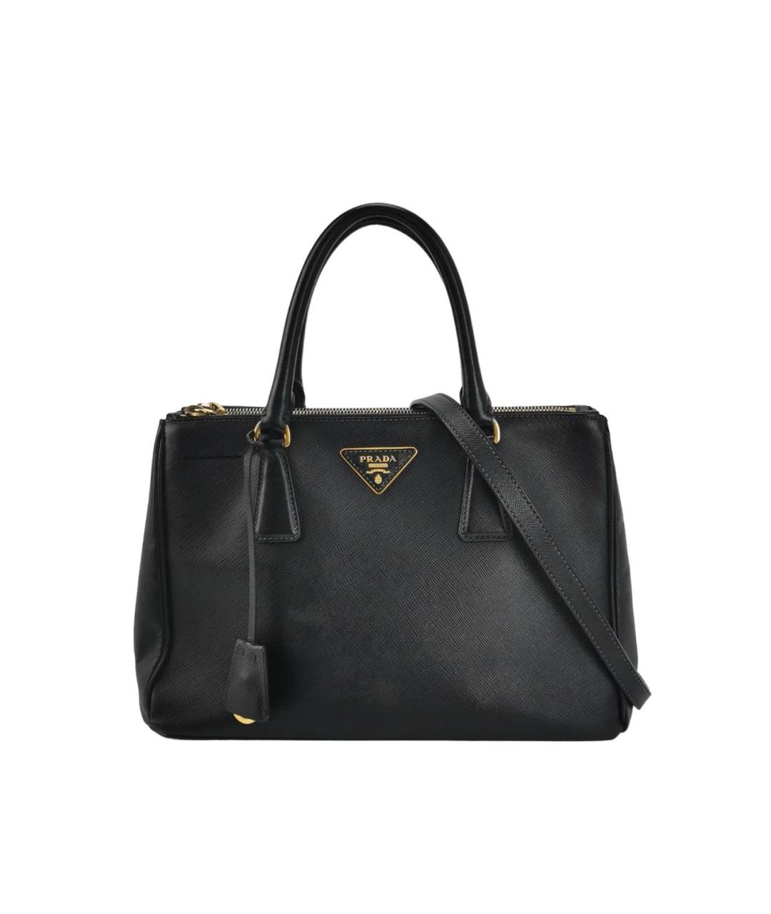 PRADA Черная кожаная сумка через плечо, фото 7