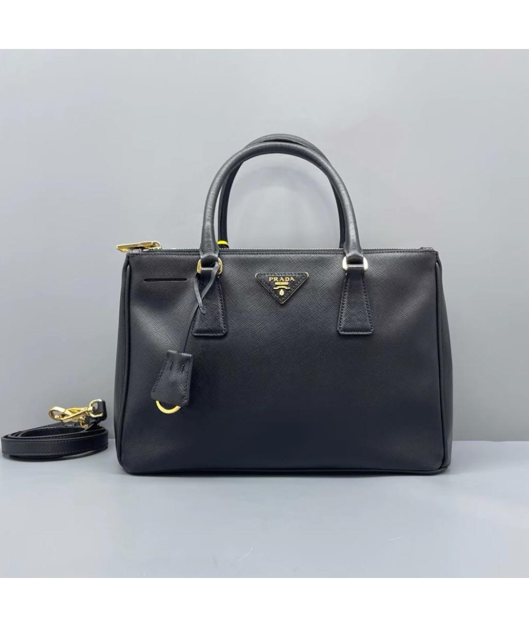 PRADA Черная кожаная сумка через плечо, фото 2