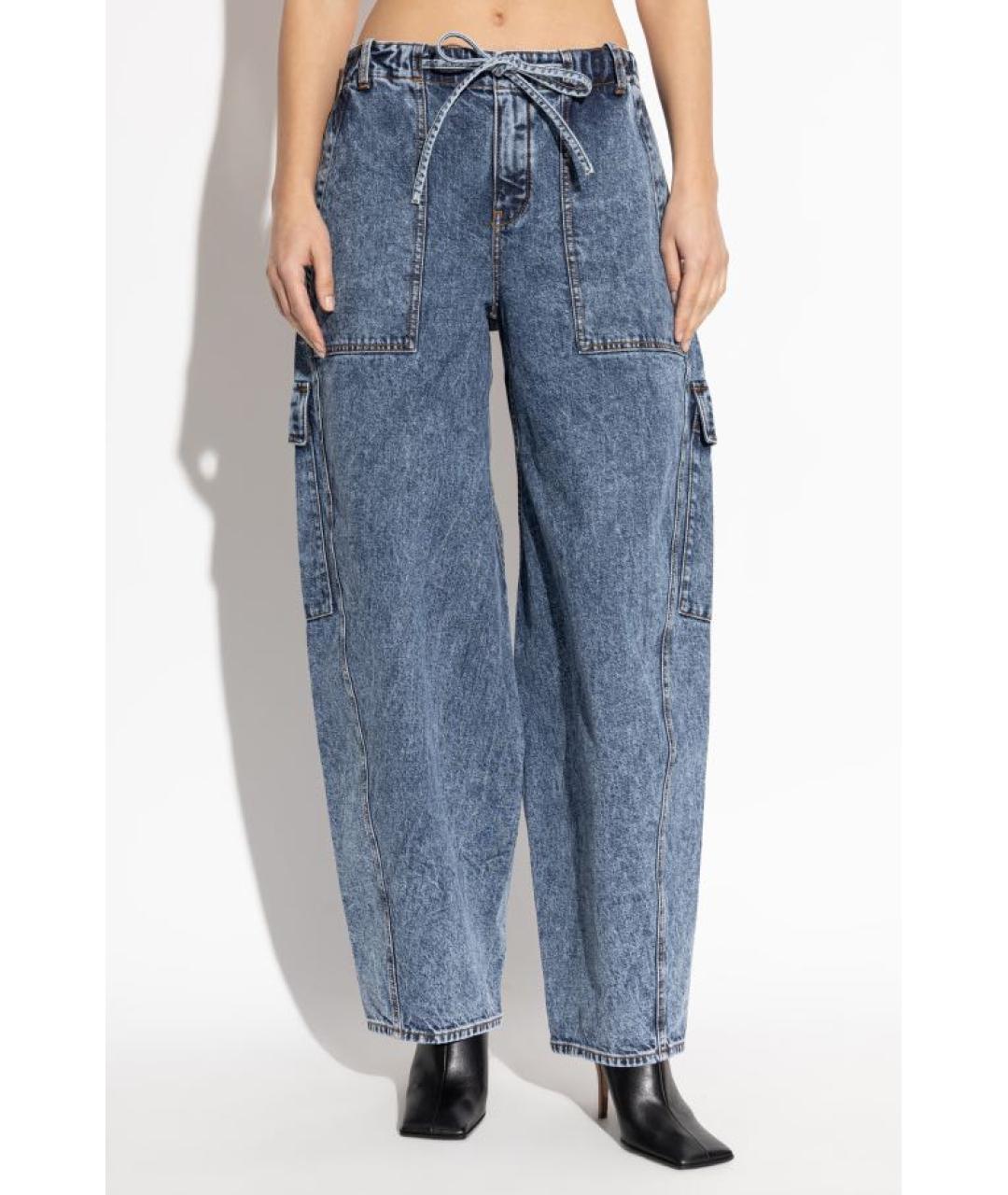 ALAIA Синий хлопковый костюм с брюками, фото 7