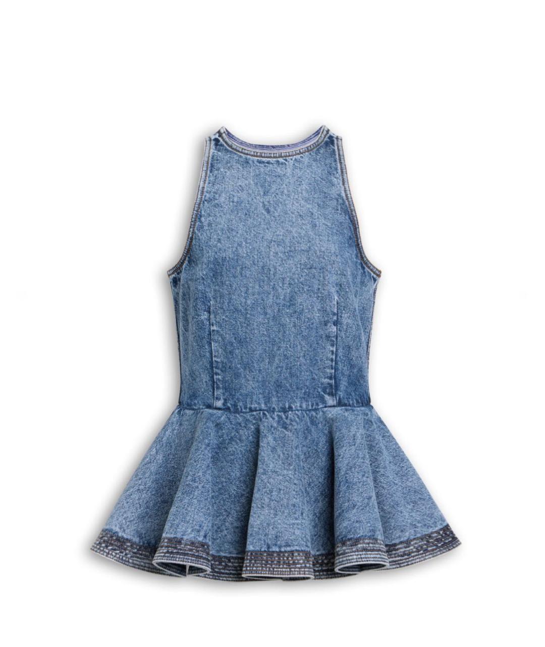 ALAIA Синий хлопковый костюм с брюками, фото 9