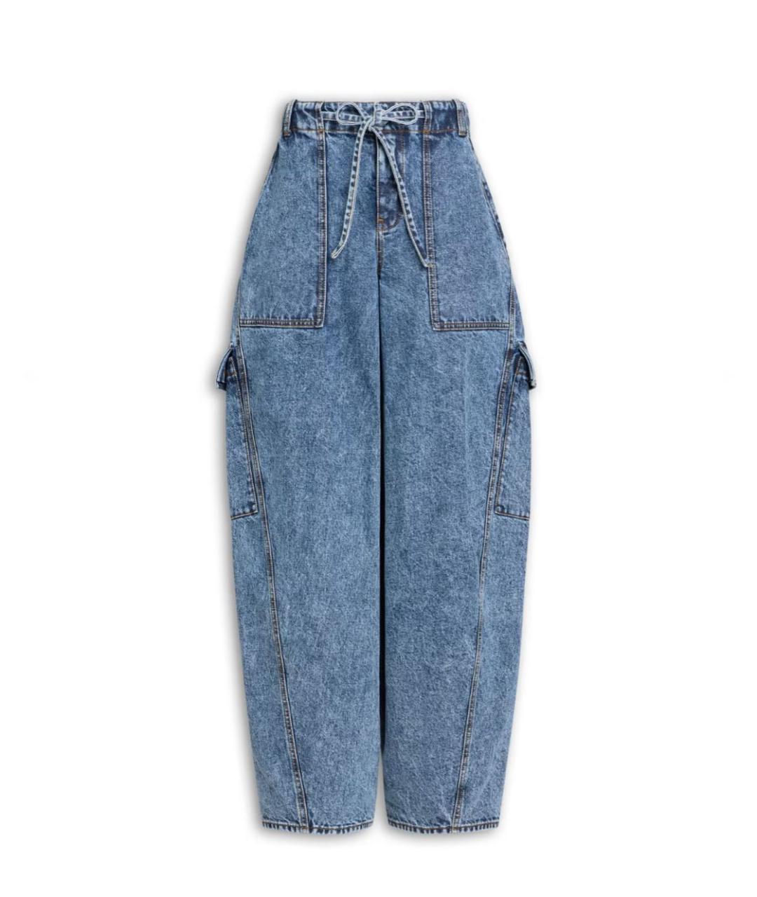 ALAIA Синий хлопковый костюм с брюками, фото 2