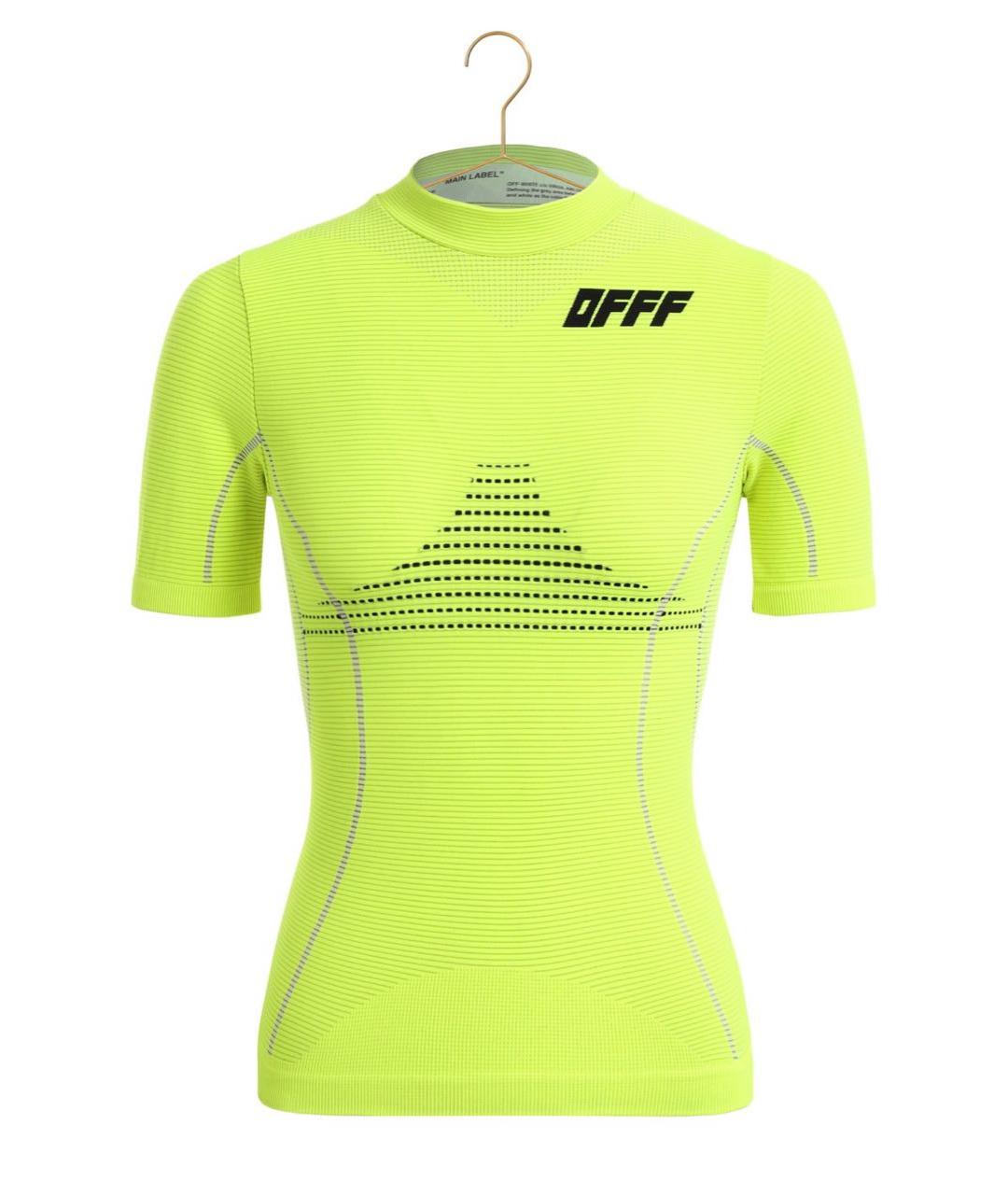 OFF-WHITE Желтая футболка, фото 1