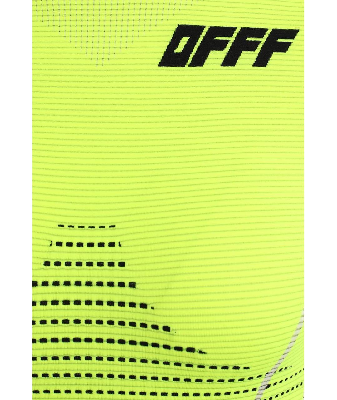 OFF-WHITE Желтая футболка, фото 4