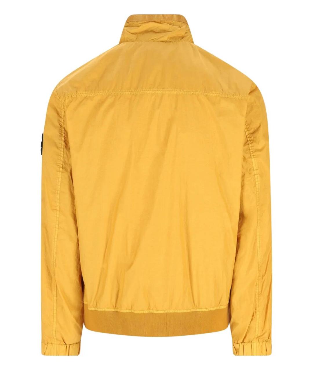 STONE ISLAND Горчичная полиамидовая куртка, фото 2