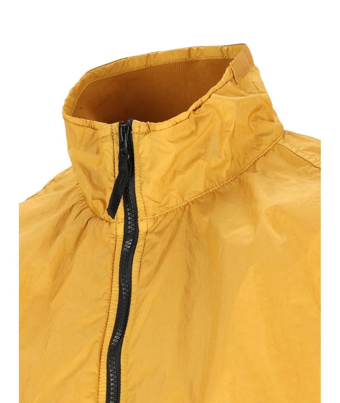 STONE ISLAND Горчичная полиамидовая куртка, фото 4