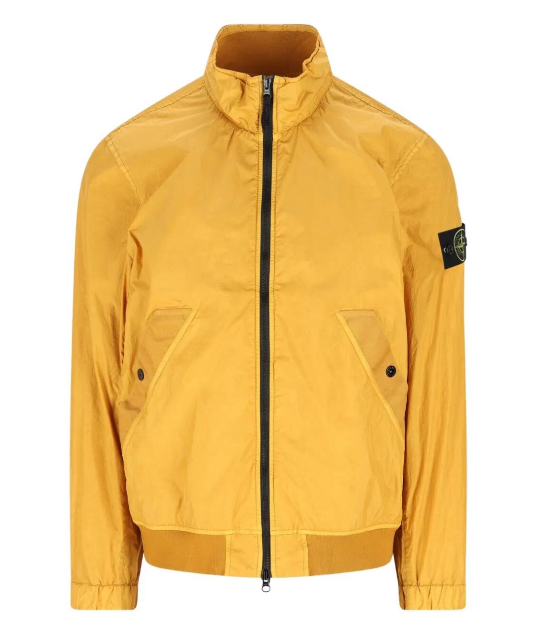 STONE ISLAND Горчичная полиамидовая куртка, фото 1