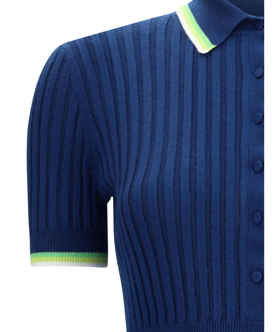 GABRIELA HEARST Синее шелковое повседневное платье, фото 3