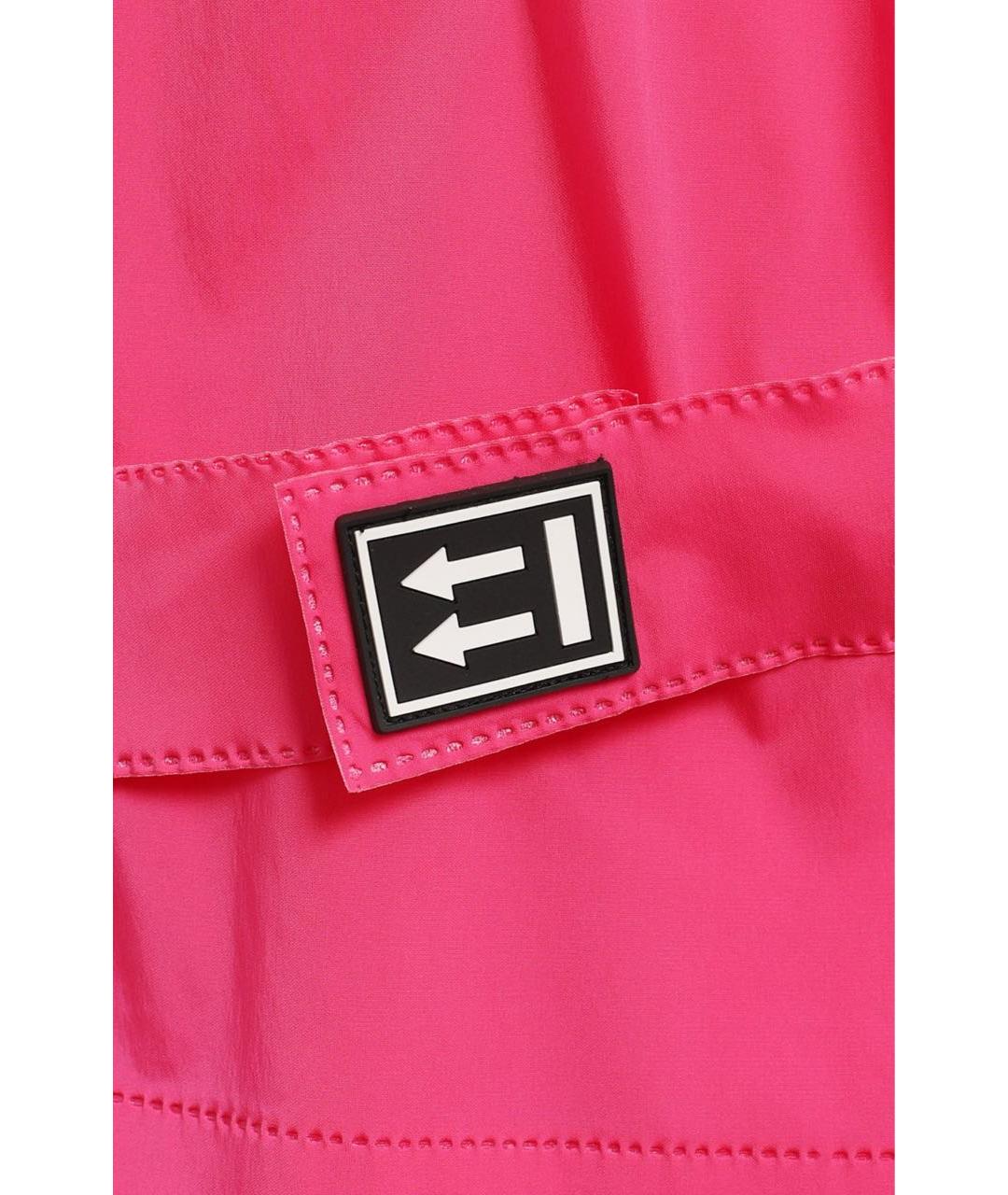 OFF-WHITE Розовые прямые брюки, фото 5