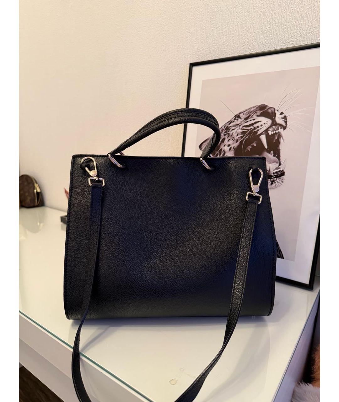 FURLA Черная кожаная сумка через плечо, фото 2