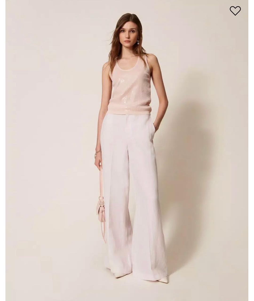 TWIN-SET Розовая майка, фото 5