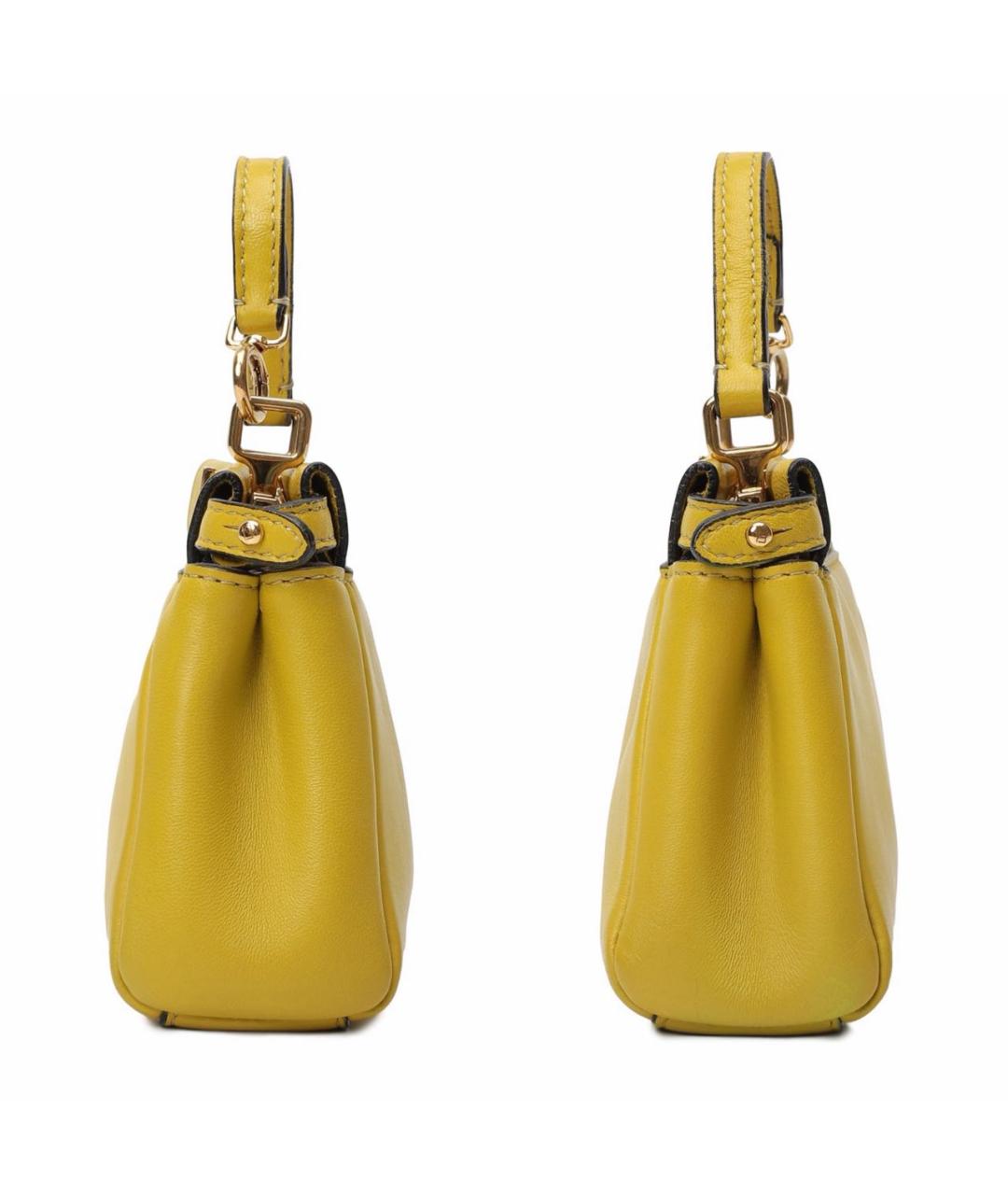 FENDI Кожаная сумка с короткими ручками, фото 4