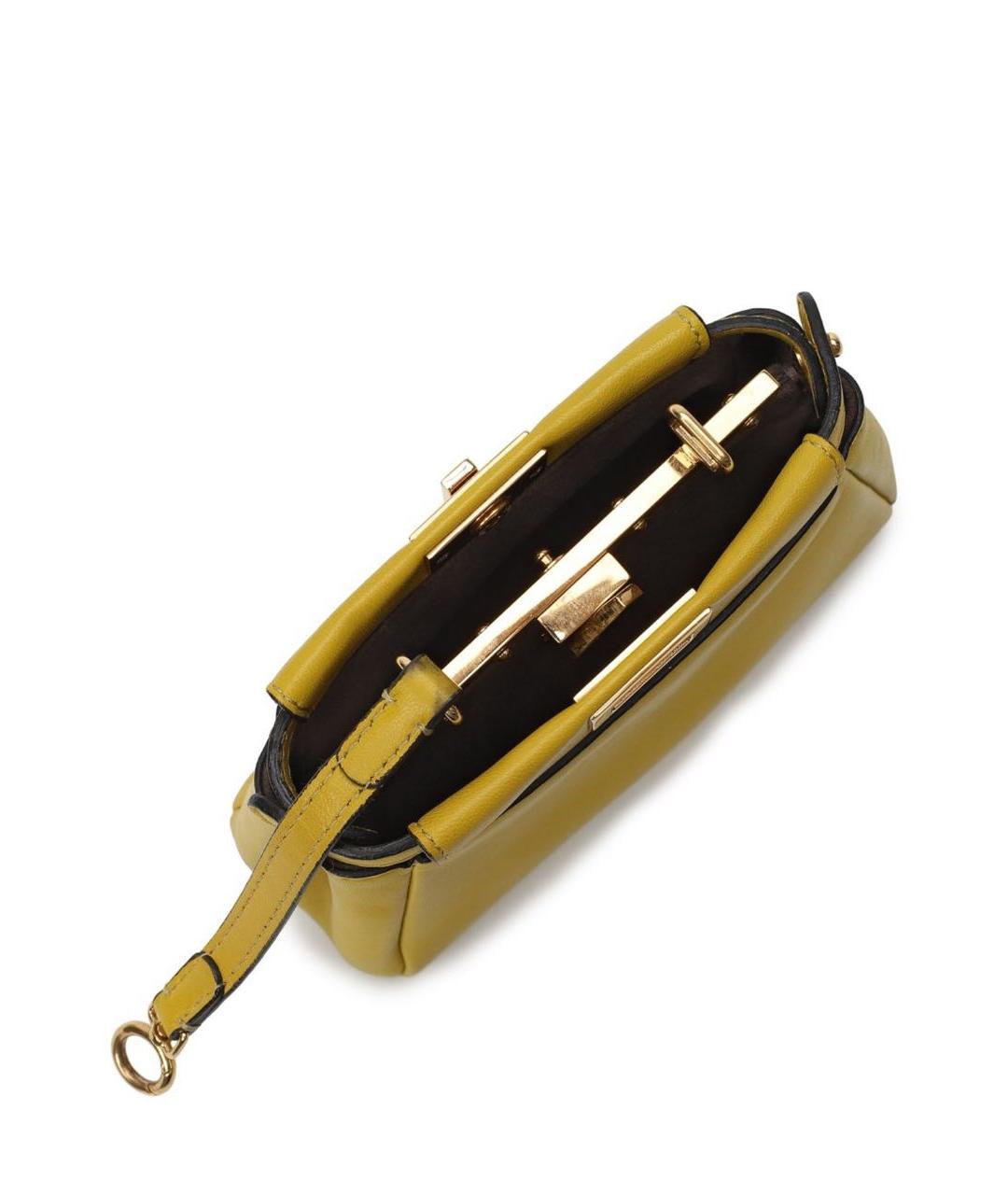 FENDI Кожаная сумка с короткими ручками, фото 6