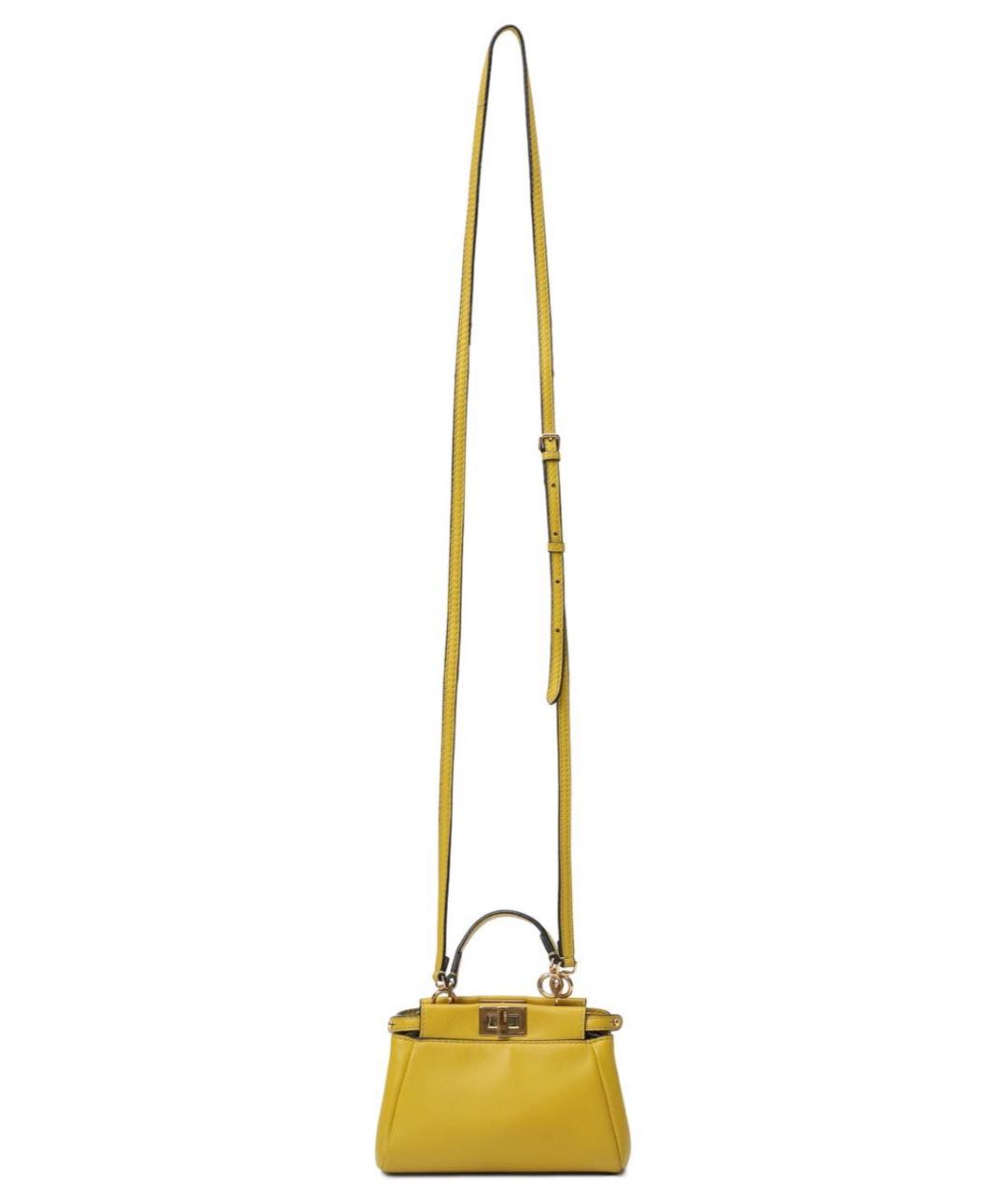 FENDI Кожаная сумка с короткими ручками, фото 7