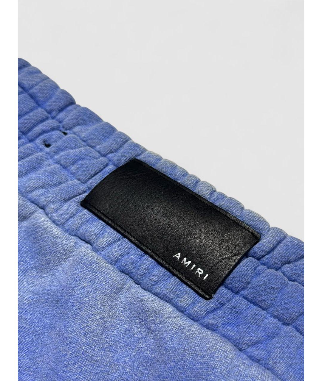 AMIRI Синие хлопковые повседневные брюки, фото 5