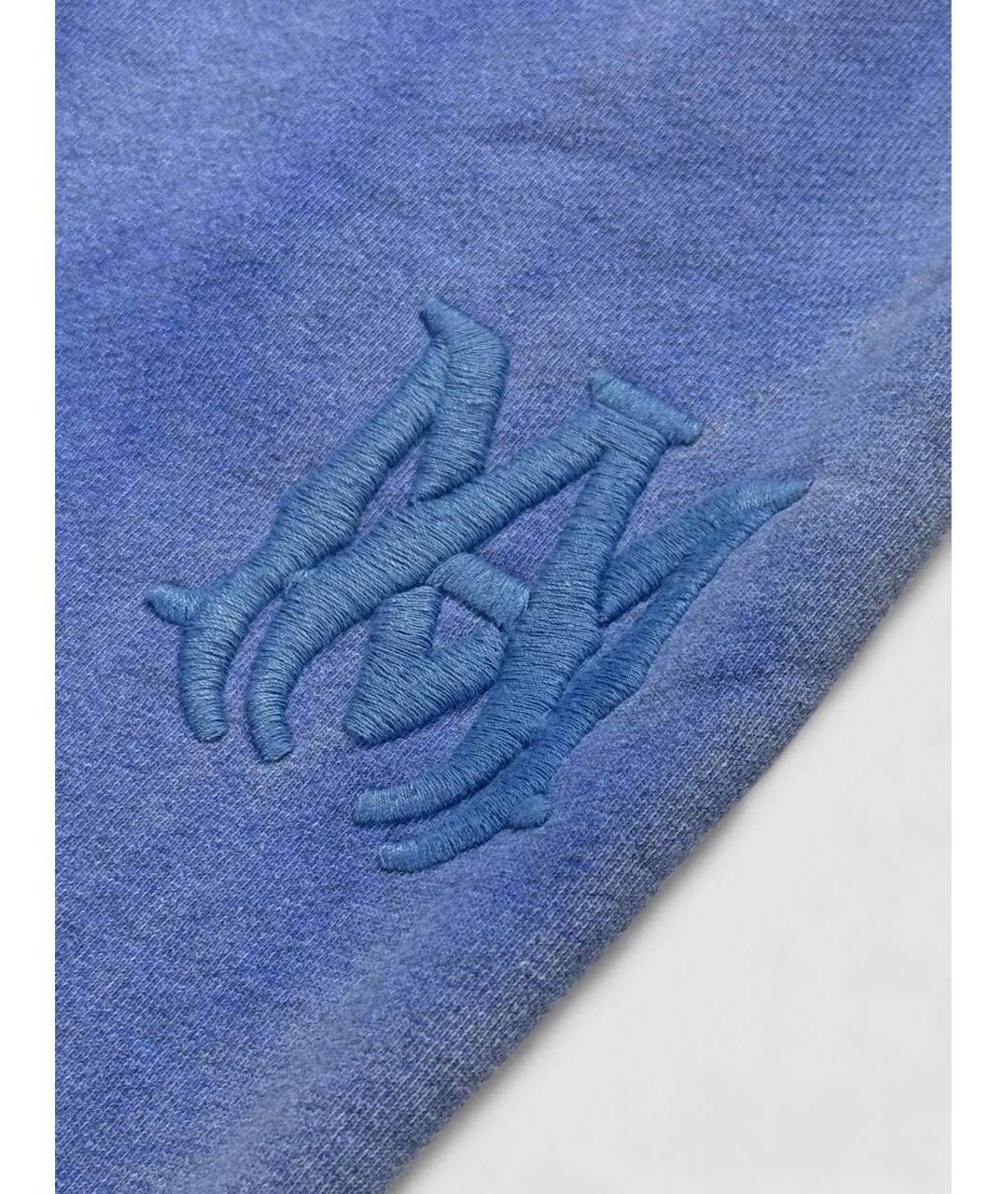 AMIRI Синие хлопковые повседневные брюки, фото 4