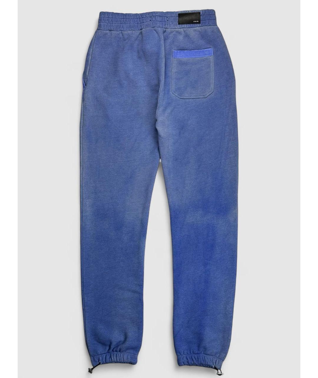 AMIRI Синие хлопковые повседневные брюки, фото 2