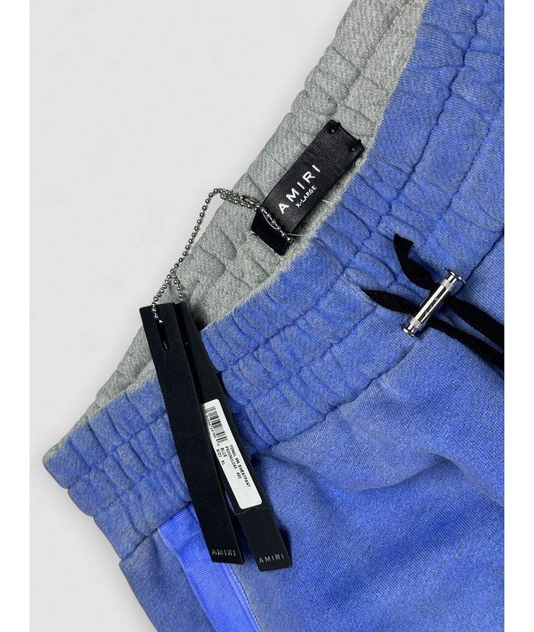 AMIRI Синие хлопковые повседневные брюки, фото 3
