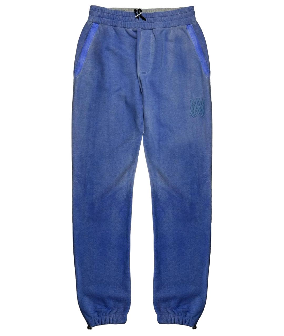 AMIRI Синие хлопковые повседневные брюки, фото 1