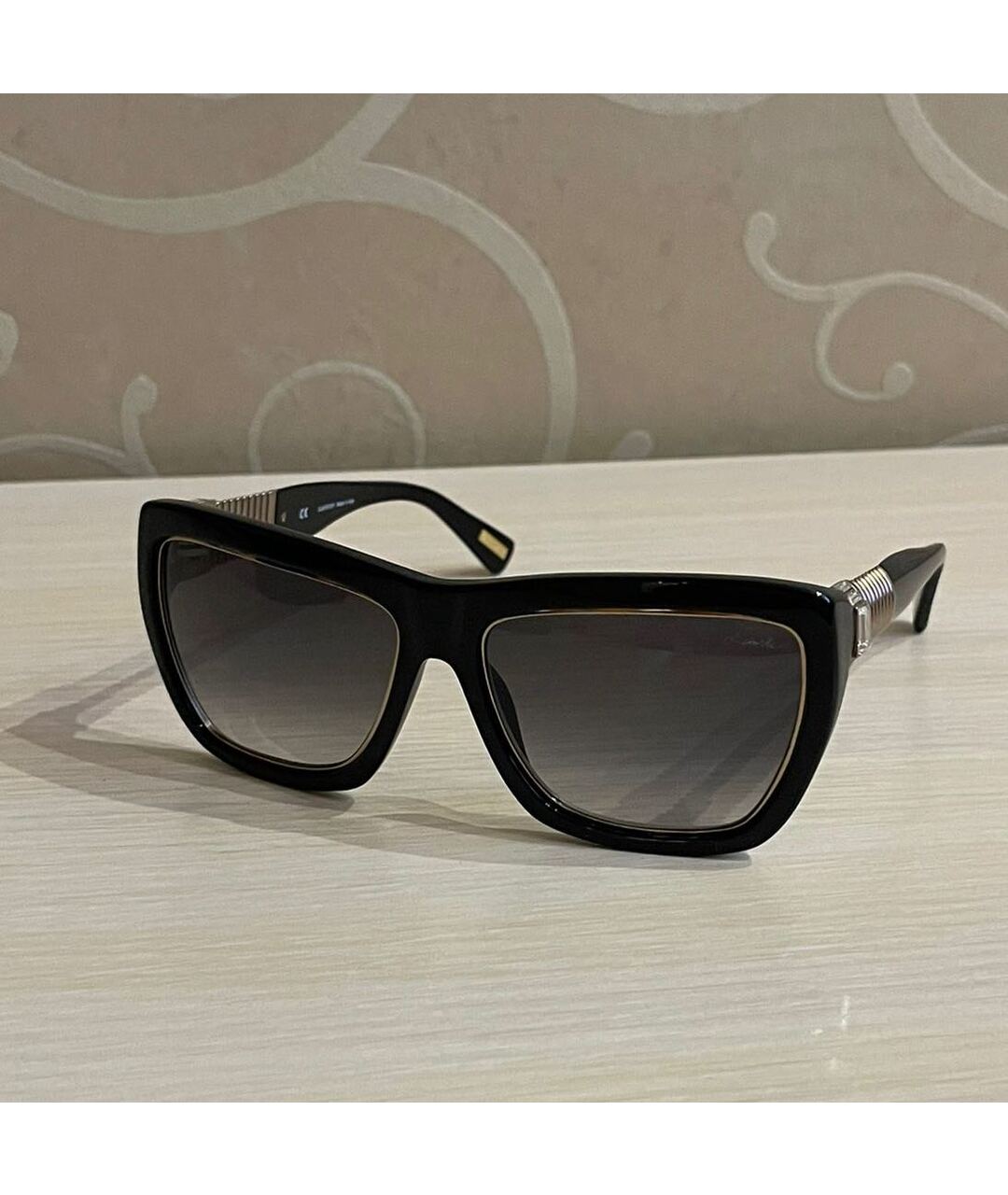 LANVIN Черные пластиковые солнцезащитные очки, фото 8