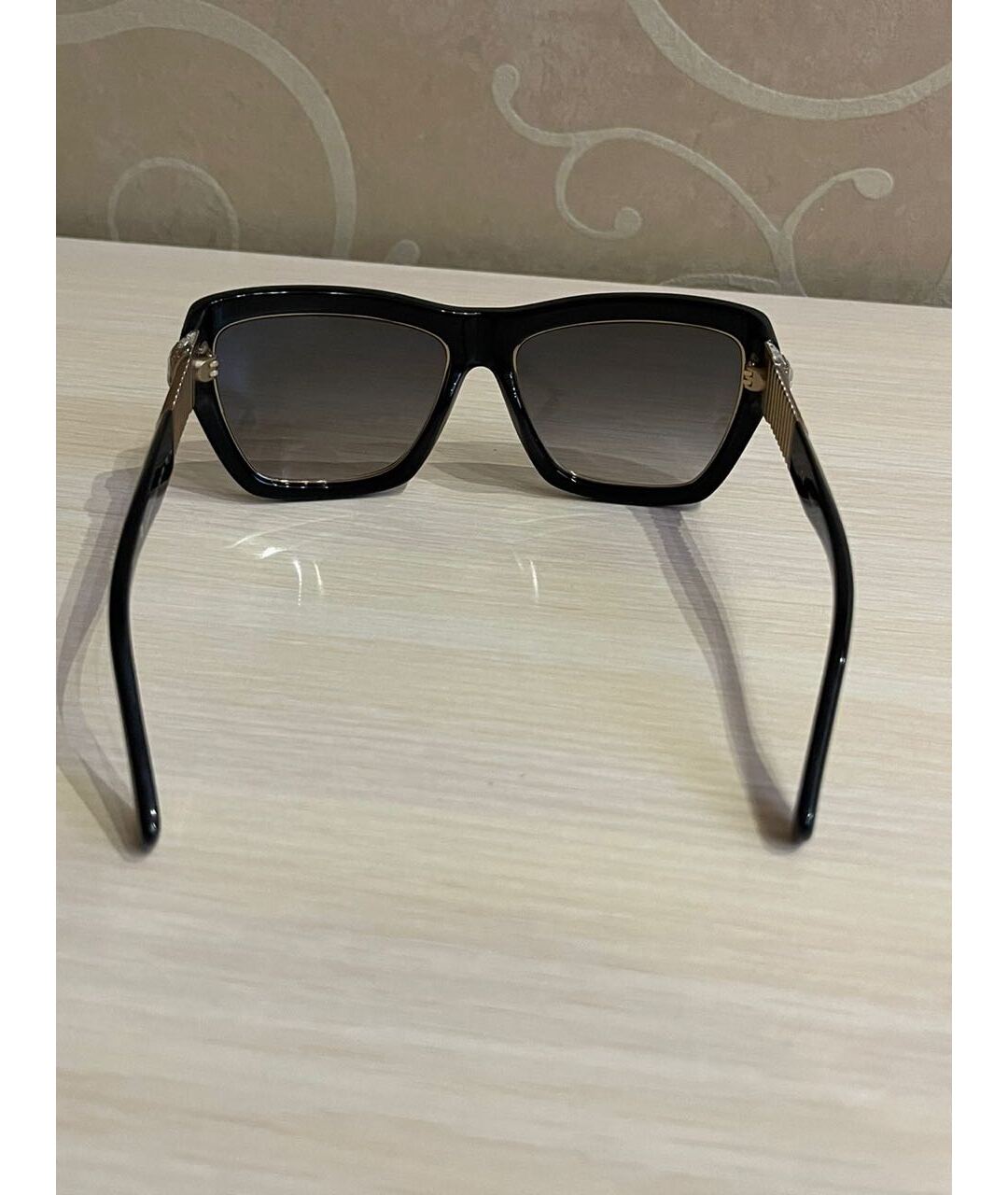 LANVIN Черные пластиковые солнцезащитные очки, фото 2