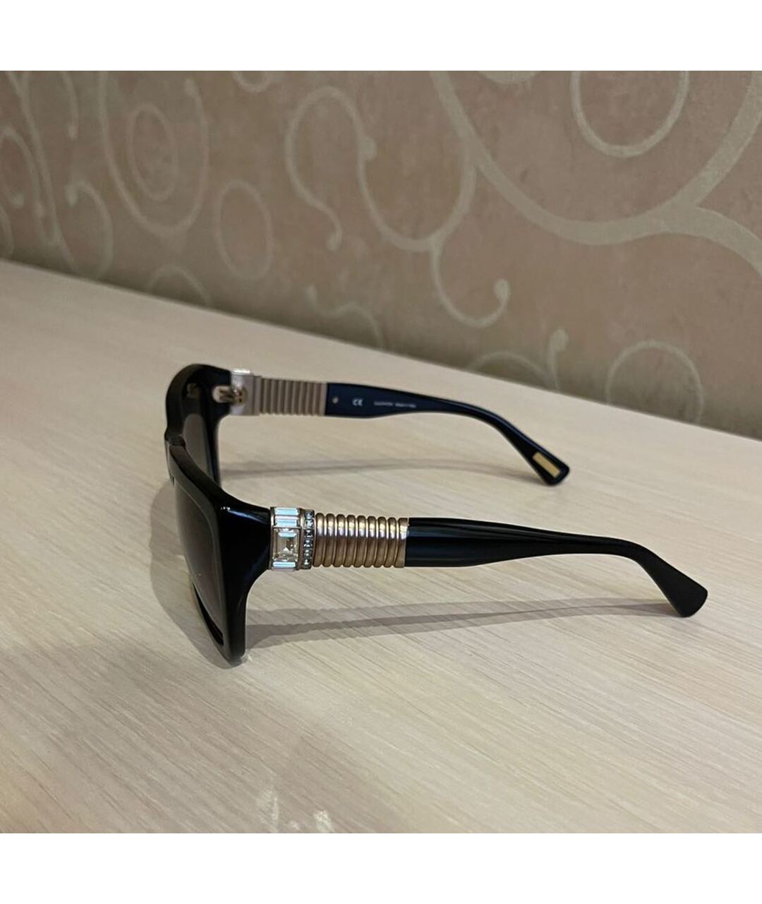 LANVIN Черные пластиковые солнцезащитные очки, фото 7