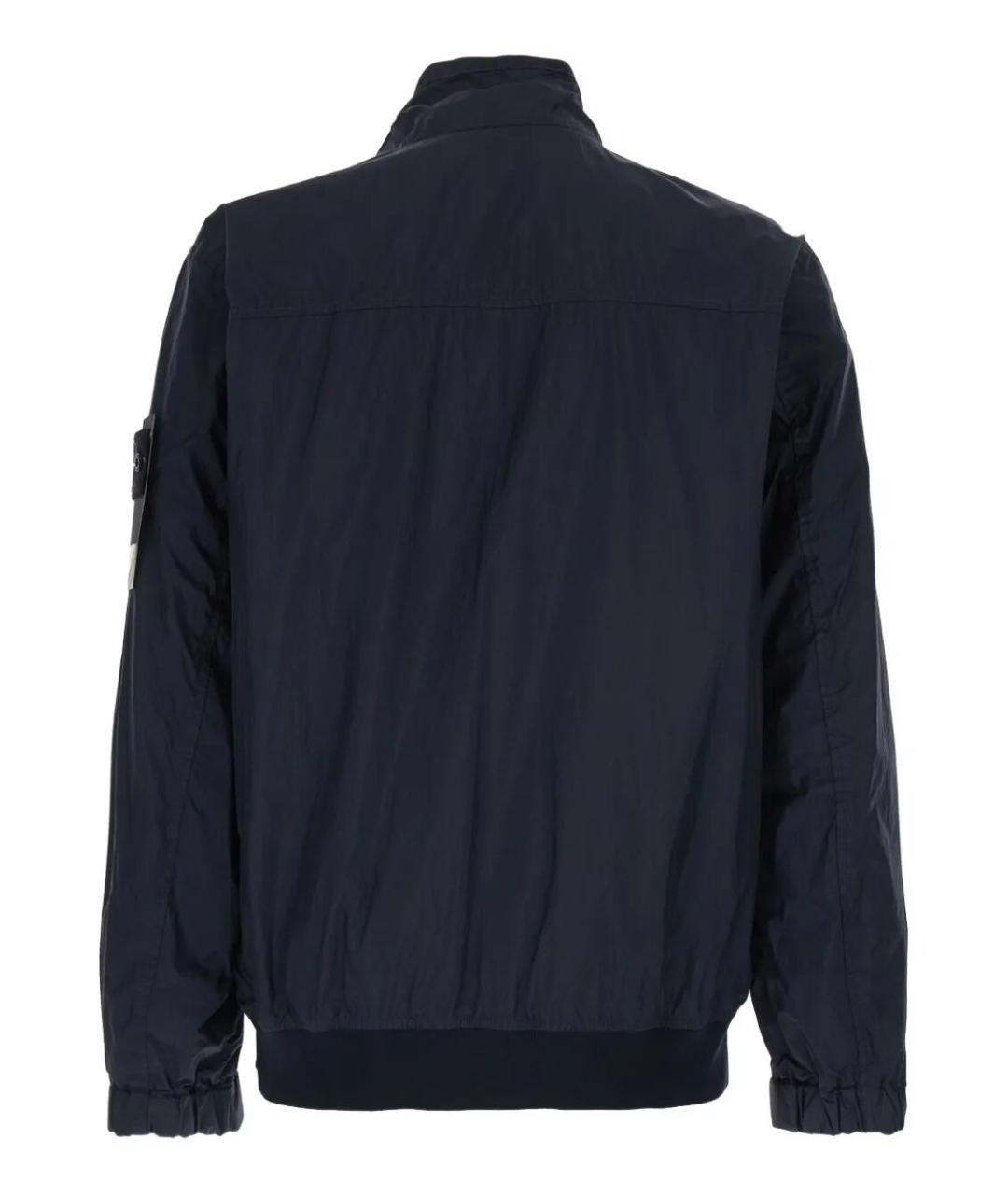 STONE ISLAND Темно-синяя полиамидовая куртка, фото 2