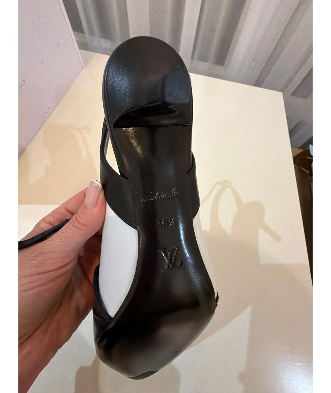 LOUIS VUITTON Черные кожаные туфли, фото 6