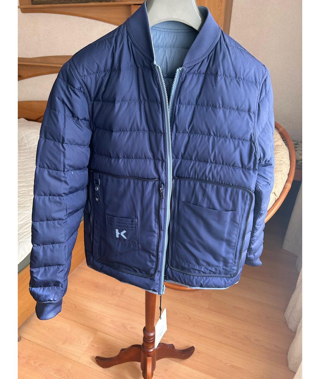 KENZO Голубая синтетическая куртка, фото 2