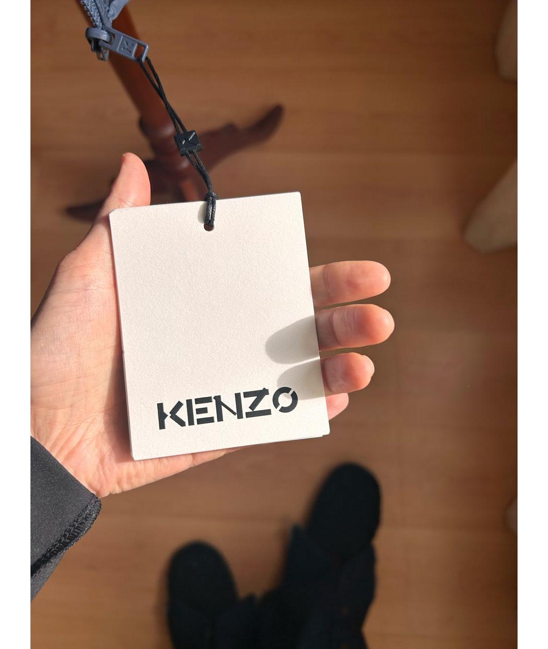 KENZO Голубая синтетическая куртка, фото 6